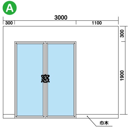 立面図　縦窓