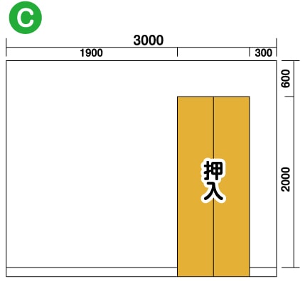 立面図　押入