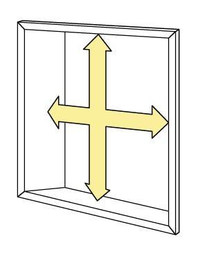 天井付サイズ採寸図