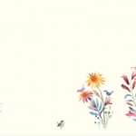 花と鳥のかわいい壁紙