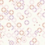 七宝柄と朝顔を組み合わせた和風の壁紙