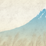 鶴と富士山の壁紙