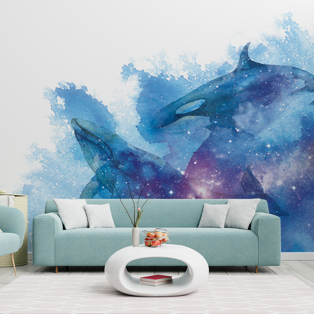 幻想的なイルカや鯨の壁紙