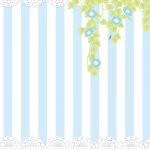 朝顔のイラストの壁紙